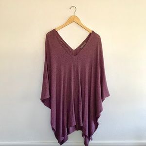 Cherish cozy burgundy tunic/poncho